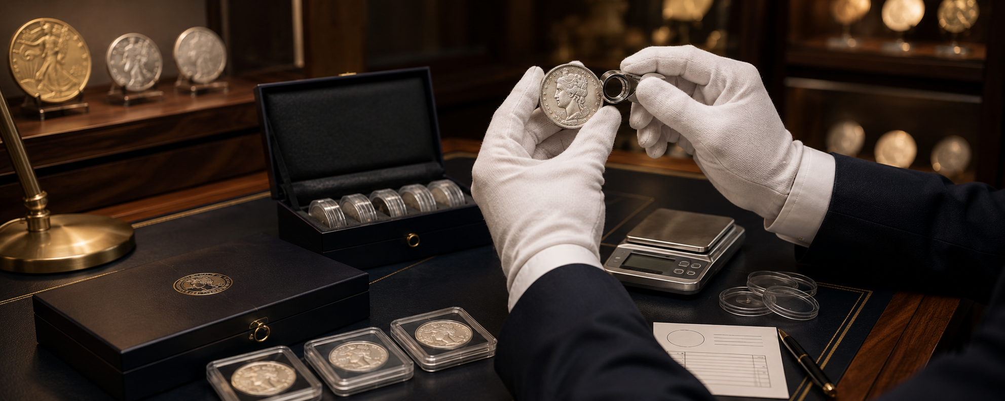 Professional coin inspection